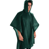 Coghlan's Green Hooded Poncho With Carry Pouch PEVA Rain Gear For Campers And Hikers One Size by Coghlan's