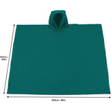Coghlan's Green Hooded Poncho With Carry Pouch PEVA Rain Gear For Campers And Hikers One Size by Coghlan's