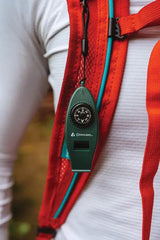 Coghlan's Six Function Survival Whistle With LED Light Compass Magnifier Thermometer Mirror For Outdoor Enthusiasts by Coghlan's