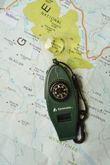 Coghlan's Six Function Survival Whistle With LED Light Compass Magnifier Thermometer Mirror For Outdoor Enthusiasts by Coghlan's