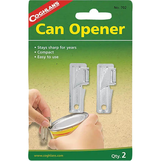 Coghlan's GI Can Opener Pack of Two for Campers Stays Sharp for Years Nickel Plated by Coghlan's