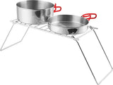 Coghlans Pack Grill Portable Camp Grill Folds Flat For Backpackers And Campers Chrome Steel by Coghlan's