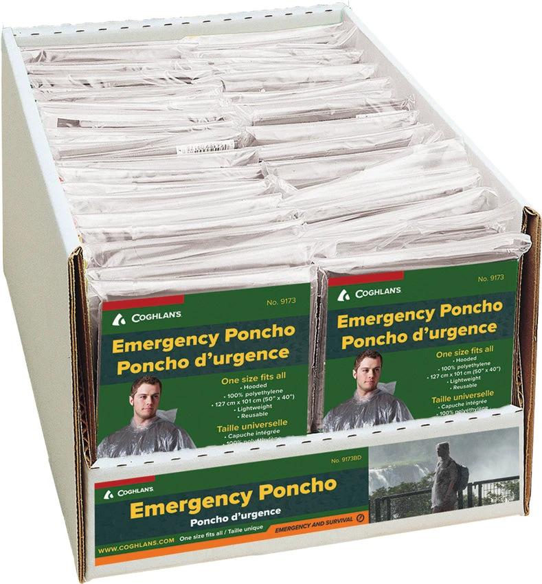 Coghlan's Emergency Poncho Display 9173DB by Coghlan's