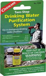 Coghlan's Water Purification Tablets Two Step Treatment Removes Iodine Taste Eliminates Giardia For Campers 50 Pack by Coghlan's