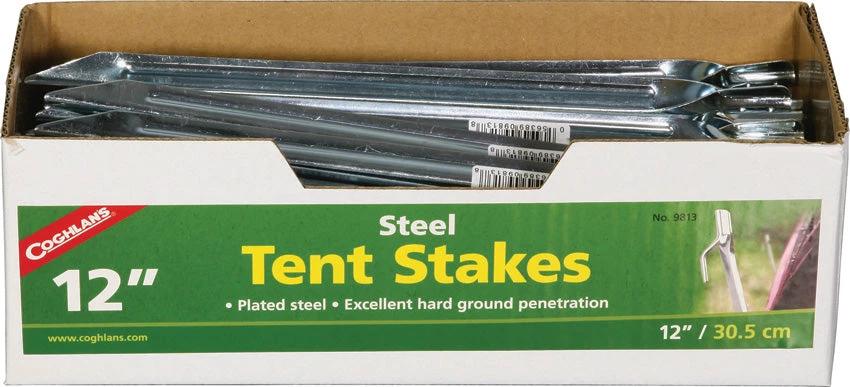 Coghlan's Steel Tent Stakes 12in 50pk 9813 *CASE OF 50* by Coghlan's