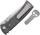 Chaves Knives Redencion 229 Linerlock Tanto EDC Knife For Collectors Premium Elmax Steel Skull Clip by Chaves Knives