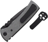 Chaves Knives Redencion 229 Linerlock Tanto Knife Elmax Blade Black Micarta Handle For EDC Enthusiasts by Chaves Knives