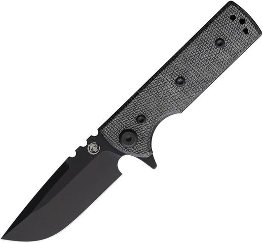 Chaves Knives T.A.K. Linerlock PVD Blk DP 723587142405 by Chaves Knives