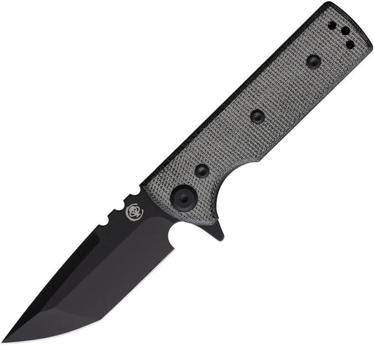 Chaves Knives T.A.K. Linerlock PVD Blk Tanto 723587142412 by Chaves Knives