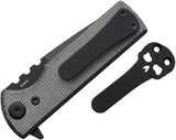 Chaves Knives TAK Linerlock Black Tanto Knife With Elmax Steel PVD Coating Rugged Extended Tang For EDC Enthusiasts by Chaves Knives