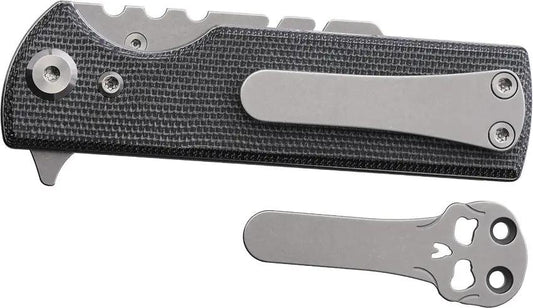 Chaves Knives CHUB Flipper Linerlock EDC Knife Blue Label Series 3.5 Inch Closed Premium Micarta Handle Extended Tang by Chaves Knives