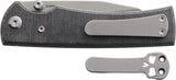 Chaves Knives Sangre 229 Linerlock Wharncliffe EDC Knife Elmax Steel Micarta Handle With Skull Clip by Chaves Knives
