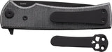 Chaves Knives Liberation Street Linerlock Premium EDC Knife With Elmax Blade Black PVD Finish Extended Tang by Chaves Knives