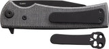 Chaves Knives Sangre Street Linerlock Knife Premium Black PVD Elmax Wharncliffe Blade For EDC Enthusiasts by Chaves Knives
