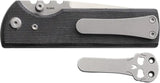 Chaves Knives NTAK Linerlock Elmax Drop Point Knife Includes Skull Clip Black Micarta EDC by Chaves Knives
