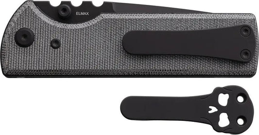 Chaves Knives NTAK Linerlock PVD Elmax Drop Point Knife Black Micarta Handle For Collectors And EDC Enthusiasts by Chaves Knives
