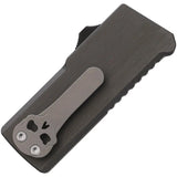 Chaves Knives Auto CHUB OTF Satin Automatic Opening For EDC Enthusiasts Gray Aluminum Handle Skull Clip by Chaves Knives