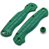Chroma Scales Paramilitary 2 Knife Scales Green Blocks Textured Nylon PA12 Bead Included for PM2 Owners by Chroma Scales