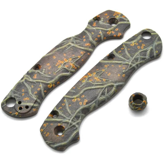 Chroma PM2 Scales Roots For Spyderco Paramilitary 2 Textured PA12 Nylon Bead Included For Knife Enthusiasts by Chroma Scales