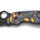 Chroma Lava Para 2 Scales Textured PA12 Grip Bead Included For Spyderco Paramilitary 2 by Chroma Scales