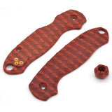 Chroma Scales Para 3 Red Handle Scales For Spyderco Paramilitary 3 Nylon PA12 Bead Included by Chroma Scales