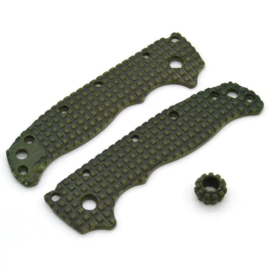 Chroma Scales AD20.5 Handle Scales for Demko Knife Textured PA12 Nylon OD Green Bead Included by Chroma Scales