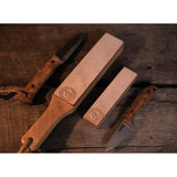 Casstrom Paddle Strop 10460 Double Sided Strop Coarse And Fine Leather Premium Oak Handle For Outdoor Enthusiasts by Casstrom