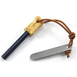Casstrom Fire Striker Army Curly Birch All Weather Steel 12,000 Plus Strikes Lanyard Included For Outdoor Survivalists by Casstrom