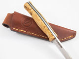 Casstrom No 8 Swedish Forest Knife Birch Handle Satin Scandi Grind 14C28N Premium Rugged Outdoor Enthusiasts by Casstrom
