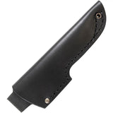 Casstrom No 10 Knife Sheath For Swedish Forest Knife Black Leather With Drain Hole And Extra Belt Loop For Outdoors by Casstrom