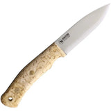 Casstrom No 10 Swedish Forest Knife KS13108 For Outdoorsmen Rugged Full Tang 14C28N Satin Blade Curly Birch Handle by Casstrom