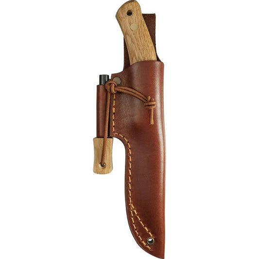 Casstrom No 10 Forest Knife Oak Scandi Grind Full Tang With Firesteel For Outdoor Survival Enthusiasts by Casstrom