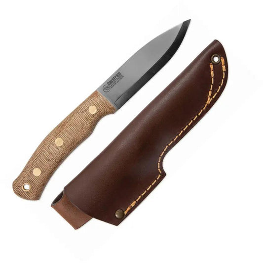 Casstrom No 10 SFK Knife With Natural Micarta Handle Cryo Quenched A8 Mod Steel 58 60 HRC Outdoor Bushcraft by Casstrom