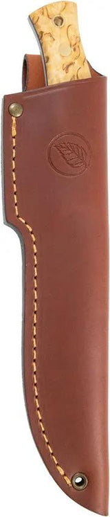 Casstrom No 14 SFK Curly Birch Fixed Blade Knife A8 Mod Steel Full Tang Lanyard Hole Belt Sheath Outdoor Bushcraft by Casstrom