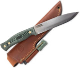 Casstrom No 14 SFK Knife With Green Micarta Handle Durable Satin Blade 10.13in Outdoor Bushcraft Enthusiasts by Casstrom