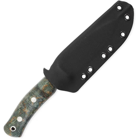 Casstrom No 10 Forest Knife With Satin 14C28N Blade Full Tang Blue Birch Handle For Outdoor Enthusiasts Kydex Sheath by Casstrom