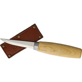 Casstrom Classic Wood Carving Knife 15001 7.25In Carbon Steel Blade Durable Birch Handle Leather Sheath For Woodworkers by Casstrom