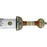 Art Gladius Julius Caesar Sword Bronze 211 Stainless 23 Inch Blade Brass Wood Handle Display Piece For History Buffs by Art Gladius