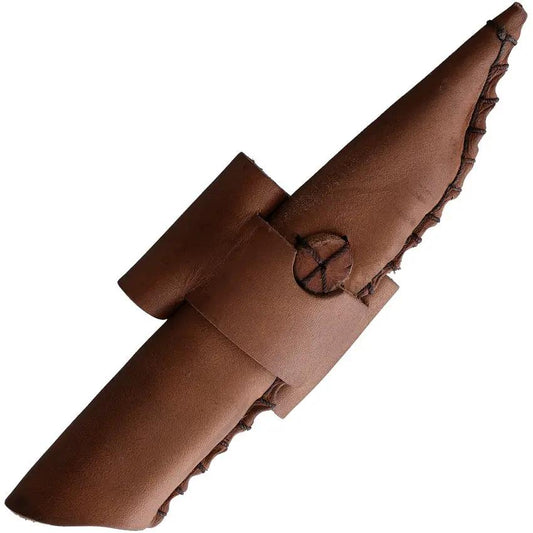 Dragon King Scramasax Stag Knife For Collectors Outdoor Enthusiasts With High Carbon Stainless Blade Leather Sheath by Dragon King