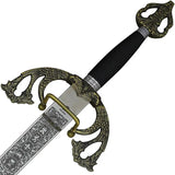 Art Gladius Crusader Sword Brass 3110 Satin Stainless Blade Display Piece For Collectors And Cosplay by Art Gladius