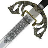 Art Gladius Crusader Sword Brass 3110 Satin Stainless Blade Display Piece For Collectors And Cosplay by Art Gladius