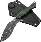 Civivi Vaquita II Neck Knife Damascus Blade Green Micarta Handle Full Tang Lanyard Hole Kydex Sheath For EDC by Civivi