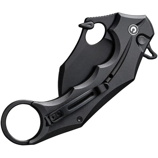 Civivi Incisor II Linerlock Karambit Knife Black Nitro V Steel 5in Closed With Finger Ring For EDC Enthusiasts by Civivi