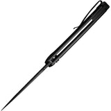 Civivi Praxis Button Lock Knife With Nitro V Drop Point Blade Black Aluminum Handle EDC Ready by Civivi
