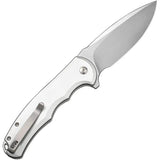 Civivi Praxis Button Lock Folding Knife With Nitro V Steel Drop Point Blade Aluminum Handle EDC Ready by Civivi