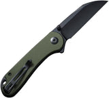 Civivi Elementum Linerlock Knife 3 Inch Nitro V Wharncliffe Blade OD Green G10 Handle For EDC Enthusiasts by Civivi