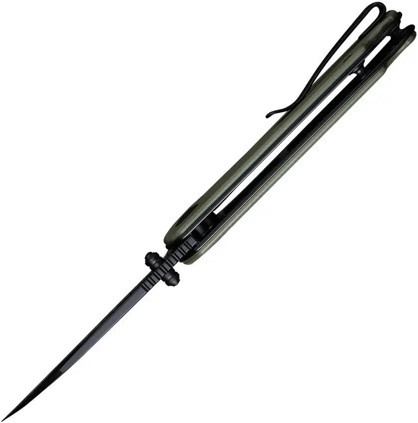 Civivi Elementum Linerlock Knife 3 Inch Nitro V Wharncliffe Blade OD Green G10 Handle For EDC Enthusiasts by Civivi