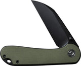 Civivi Elementum Linerlock Knife 3 Inch Nitro V Wharncliffe Blade OD Green G10 Handle For EDC Enthusiasts by Civivi