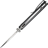 Civivi Elementum Linerlock Knife Nitro V Wharncliffe Blade 3 Inch Closed 4 Inch Handle Black Canvas Micarta EDC Ready by Civivi