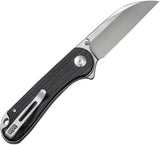 Civivi Elementum Linerlock Knife Nitro V Wharncliffe Blade 3 Inch Closed 4 Inch Handle Black Canvas Micarta EDC Ready by Civivi